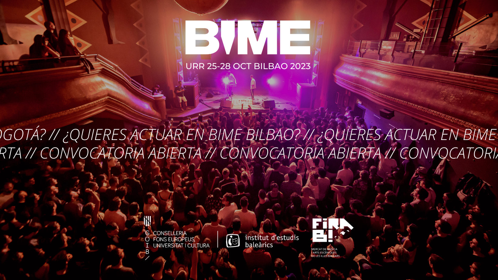[CLOSED] BIME BILBAO 2023 open call for Balearic bands and soloists!