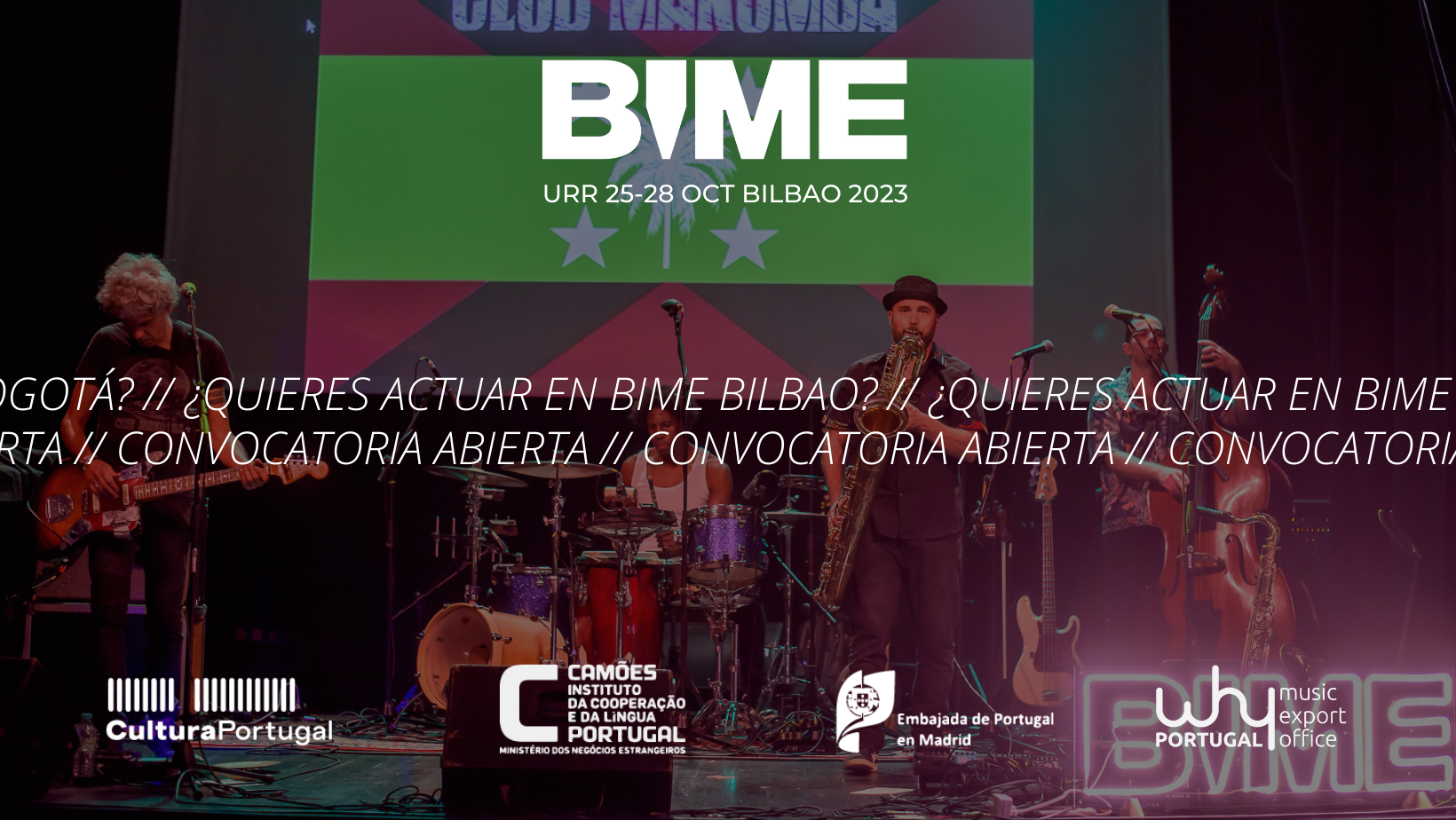 [CERRADA] [ITXITA] BIME Bilbao 2023: Portugalgo talde edota artistentzako deialdia