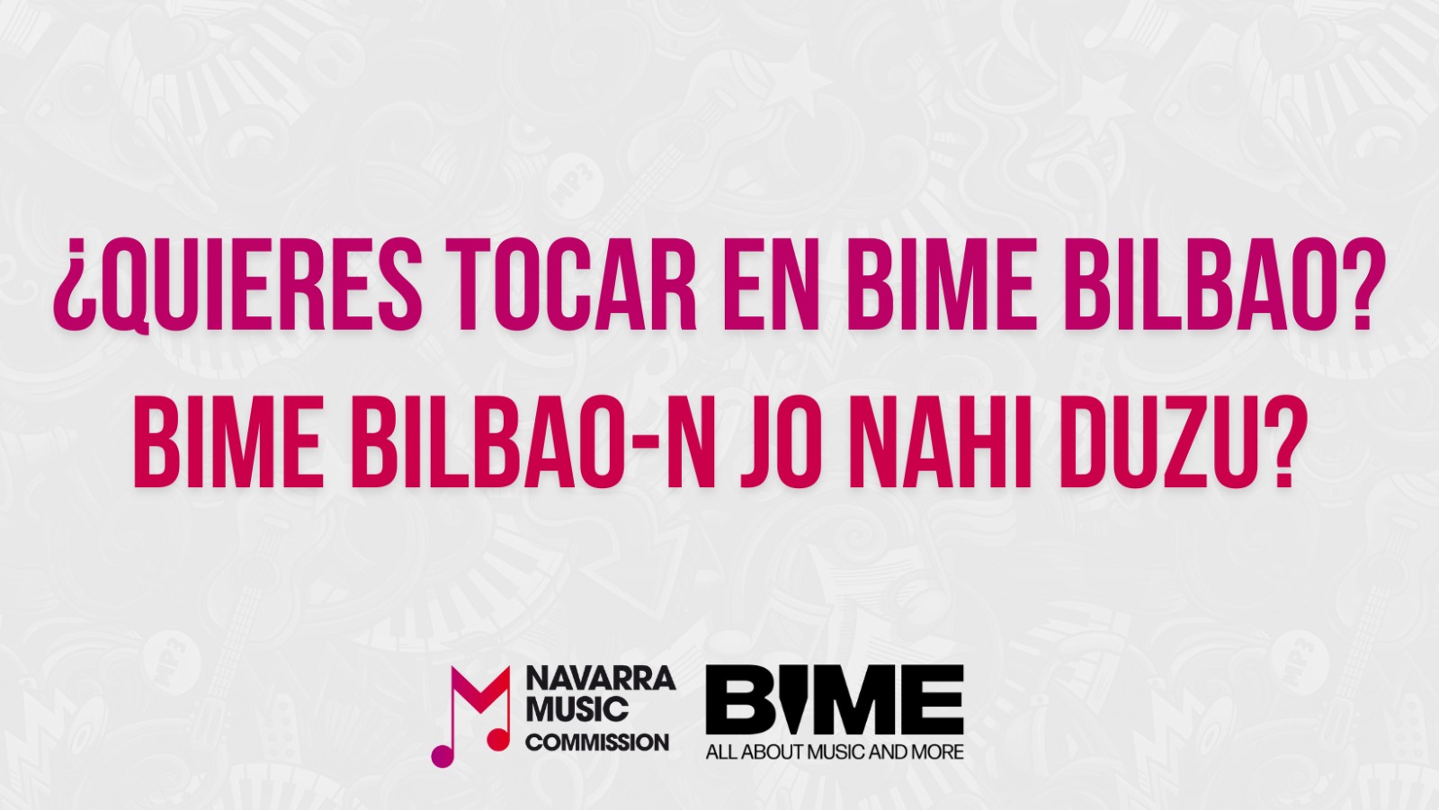 [CERRADA] [ITXITA] Nafarroako artista bakarlari eta bandentzako deialdia!