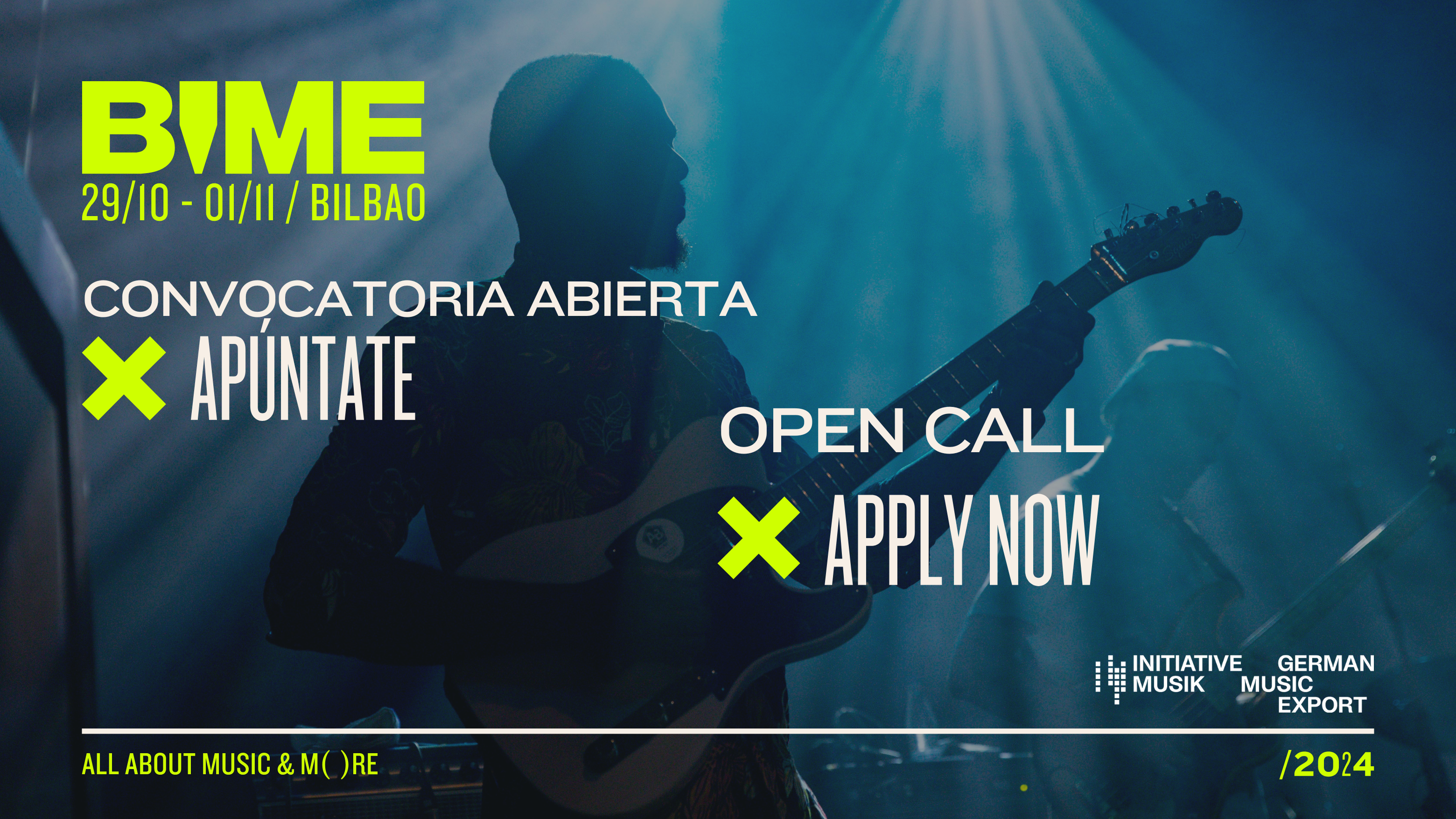 [CERRADA] ¡Convocatoria abierta para BIME Bilbao 2024 para artistas y bandas de Alemania!