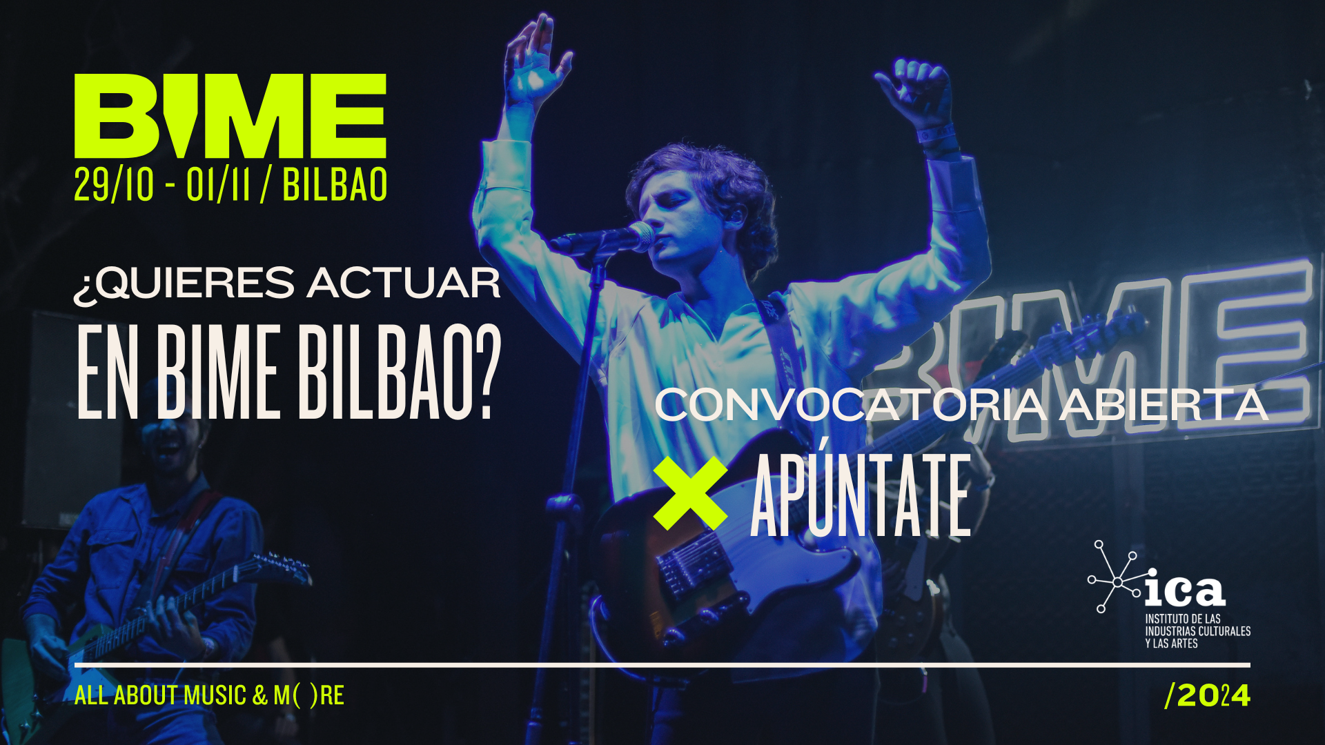 [CERRADA] ¡Abierta convocatoria para BIME Bilbao 2024 para artistas/bandas de la Región de Murcia!
