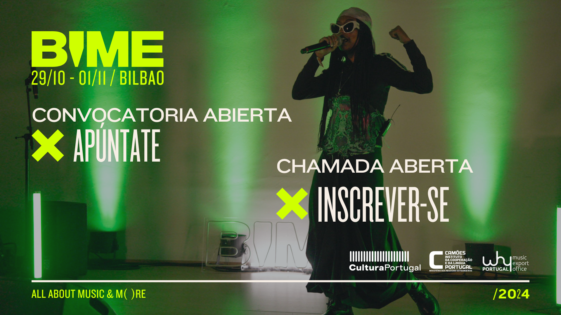 [CERRADA] ¡Convocatoria abierta para BIME Bilbao 2024 para artistas y bandas portuguesas!